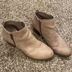 Tan booties